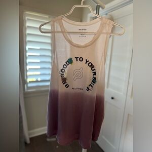 Peloton Women's Ombre Tank - ‘Be Good to Yourself’ Size Large